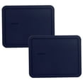 thumbnail image 1 of Pyrex 7212-PC Blue Rectangle Plastic Storage Replacement Lid Cover (2-Pack), 1 of 3