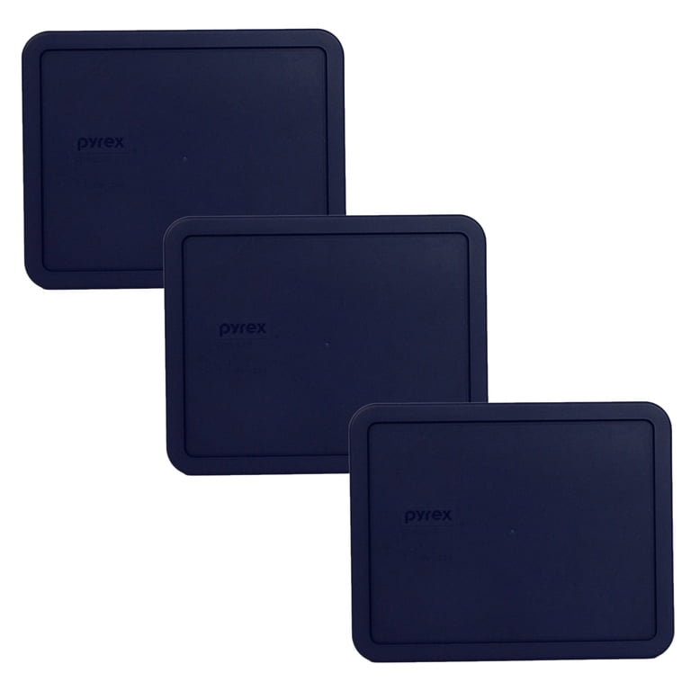 Pyrex 7211-PC Navy Blue Plastic Rectangle Replacement Storage Lid, Made Pyrex 7211-PC Navy Blue Plastic Rectangle Replacement Storage Lid, Made