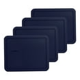 thumbnail image 1 of Pyrex 7212-PC Blue Rectangle Plastic Storage Replacement Lid Cover (4-Pack), 1 of 2