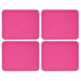 thumbnail image 1 of Pyrex 7212-PC Pink Rectangle Food Storage Replacement Lid Cover (4-Pack), 1 of 3
