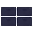 thumbnail image 1 of Pyrex 7214-PC Blue Rectangle Plastic Storage Replacement Lid Cover (4-Pack), 1 of 2