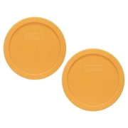 Pyrex 7401-PC Lemon Drop Yellow 3-Cup Food Storage Replacement Lid (2-Pack)