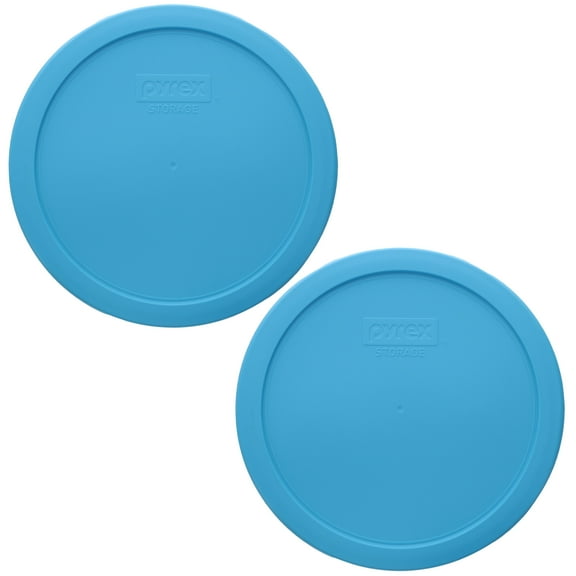 Pyrex 7402-PC 6/7-Cup Bright Blue Pantone Lids (2-Pack)