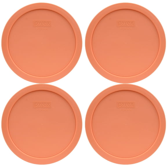 Pyrex 7402-PC Bahama Sunset Round Plastic Replacement Lid Cover (4-Pack)