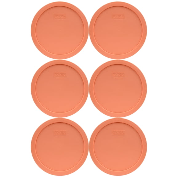 Pyrex 7402-PC Bahama Sunset Food Storage Replacement Lid (This Lid Fits the Pyrex 7402 6-Cup SCULPTED MIXING BOWL and 7203 7-Cup Glass Bowl) (6-Pack)