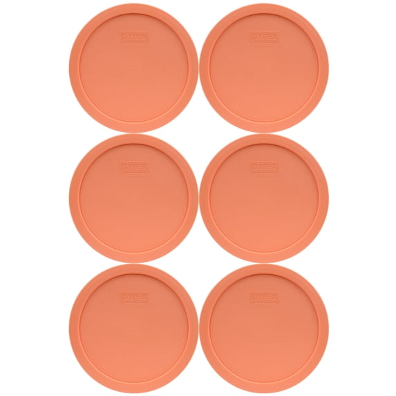 Pyrex 7402-PC Bahama Sunset Food Storage Replacement Lid (This Lid Fits the Pyrex 7402 6-Cup SCULPTED MIXING BOWL and 7203 7-Cup Glass Bowl) (6-Pack)