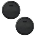 thumbnail image 1 of Pyrex 7402-PC Black Plastic Round Replacement Storage Lid Cover (2-Pack), 1 of 2