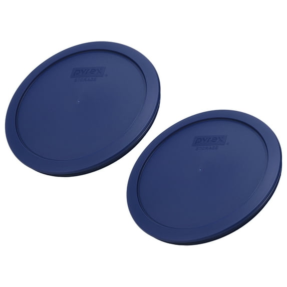 Pyrex 7402-PC 6/7-Cup Blue Replacement Lid for 7402 Sculpted Mixing Bowl & 7203 Bowl (2-Pack)