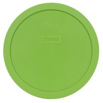 Pyrex (4) 7201 4-Cup Glass Bowls & (4) 7201-PC Green Edamame Lids