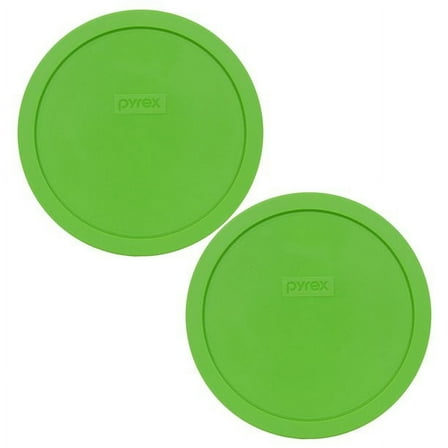 Pyrex Replacement Lid 7402-PC Green Round Cover (2-Pack) for Pyrex 7402 7-Cup Bowl (Sold Separately)