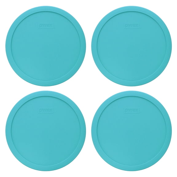 Pyrex 7403-PC 10-Cup Turquoise Green Mixing Bowl Lid (4-Pack)