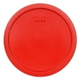 thumbnail image 1 of Pyrex 7403-PC Red Round Plastic Food Storage Replacement Lid Cover, 1 of 2