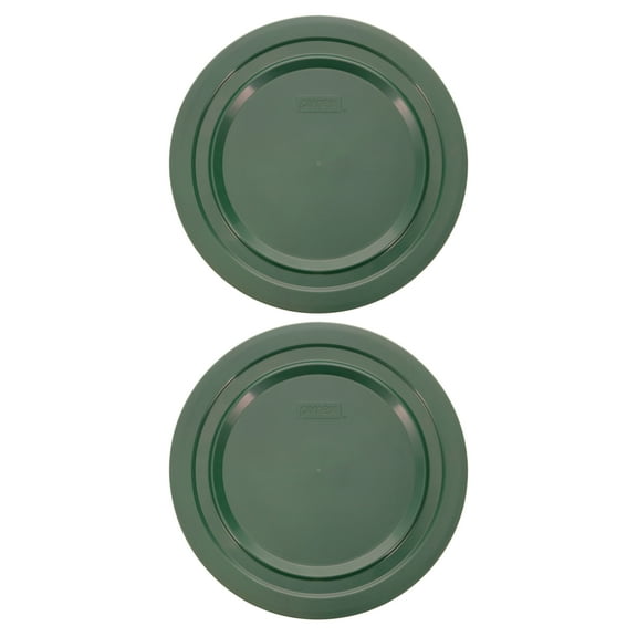 Pyrex 7404-PC 4.5qt Thyme Green Replacement Food Storage Lid Cover - 2 Pack