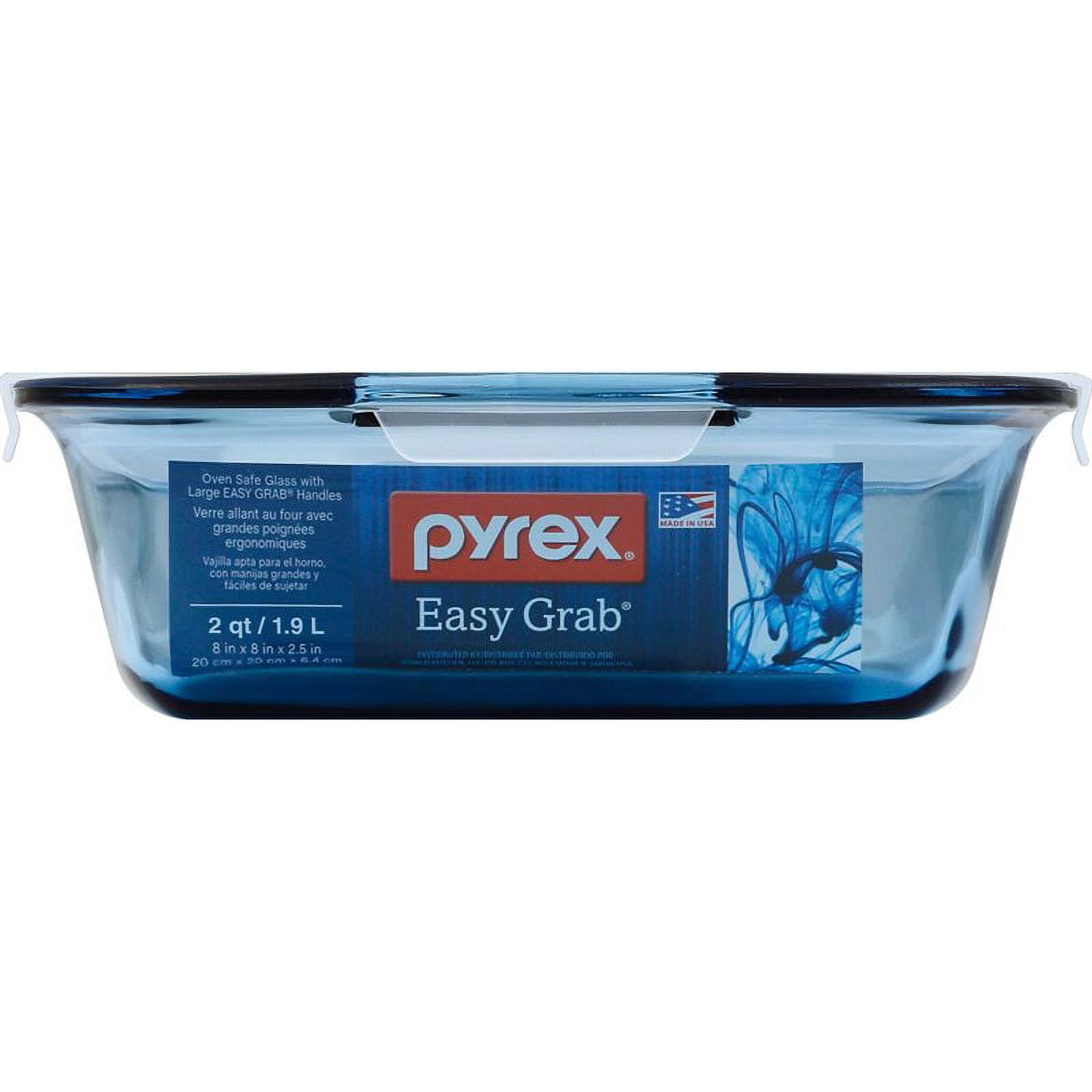 Pyrex Easy Grab Oblong Baking Dish, 4.8 Qt