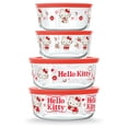 thumbnail image 1 of Pyrex 8-Piece Glass Storage Set: Hello Kitty My Favorite Flavor, 1 of 7