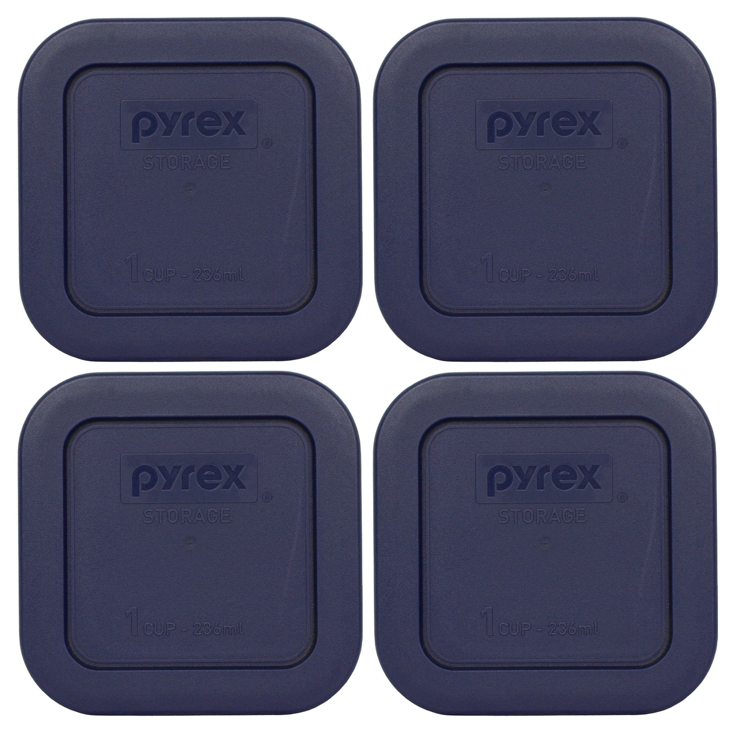 Total Solution® Pyrex® 4-piece Glass Storage Set with Plastic Lids