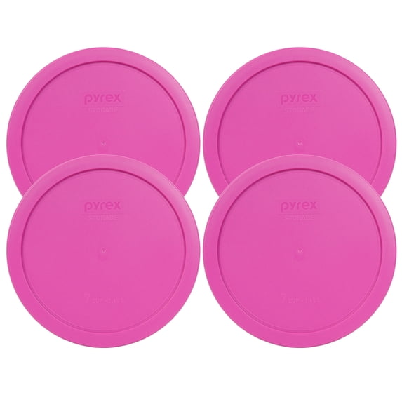 pyrex replacement lid 7402-pc pink round cover (4-pack) for pyrex 7402 7-cup bowl (sold separately)