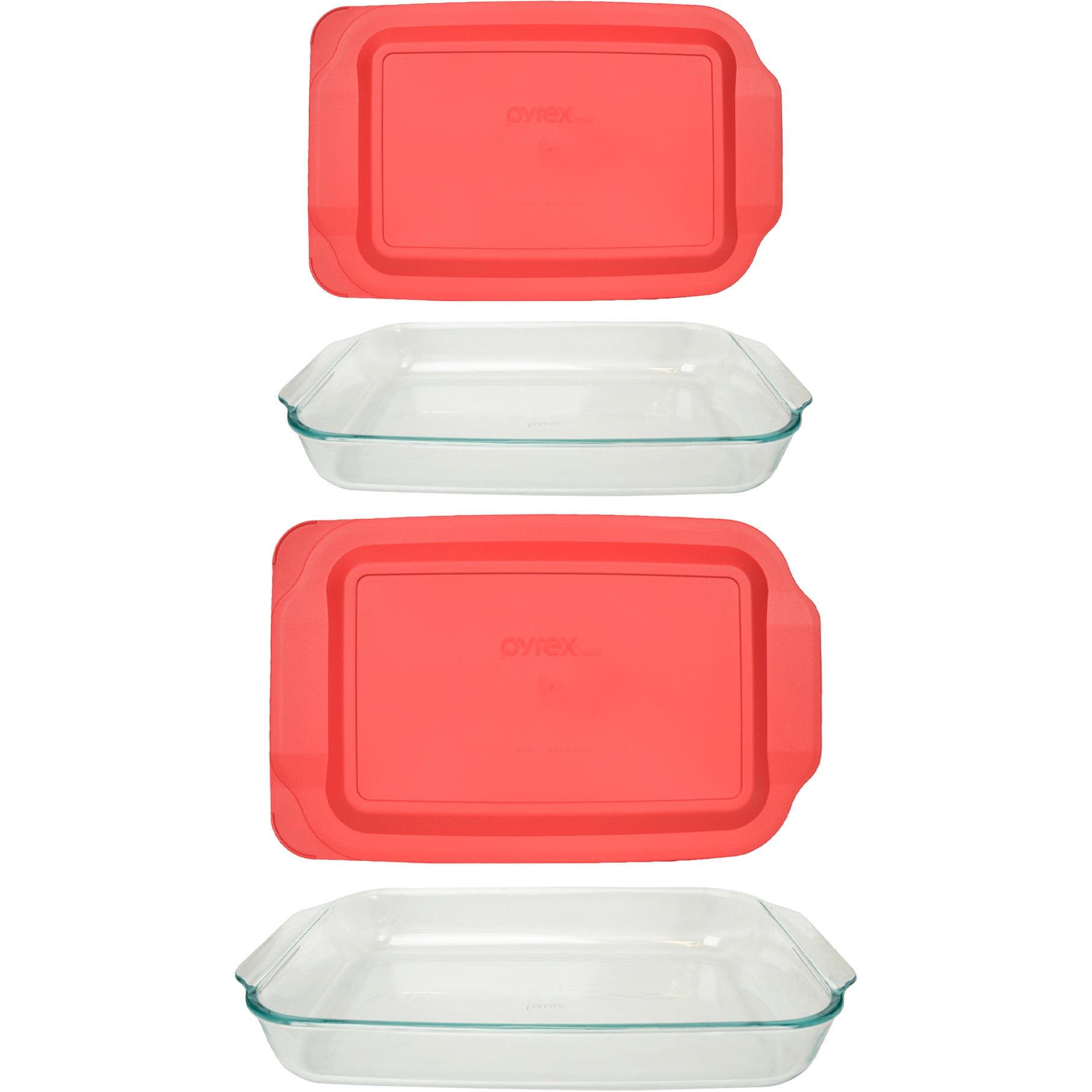 Free Shipping! Pyrex Basics 3qt and 4.8qt Glass Oblong Baking Dishes