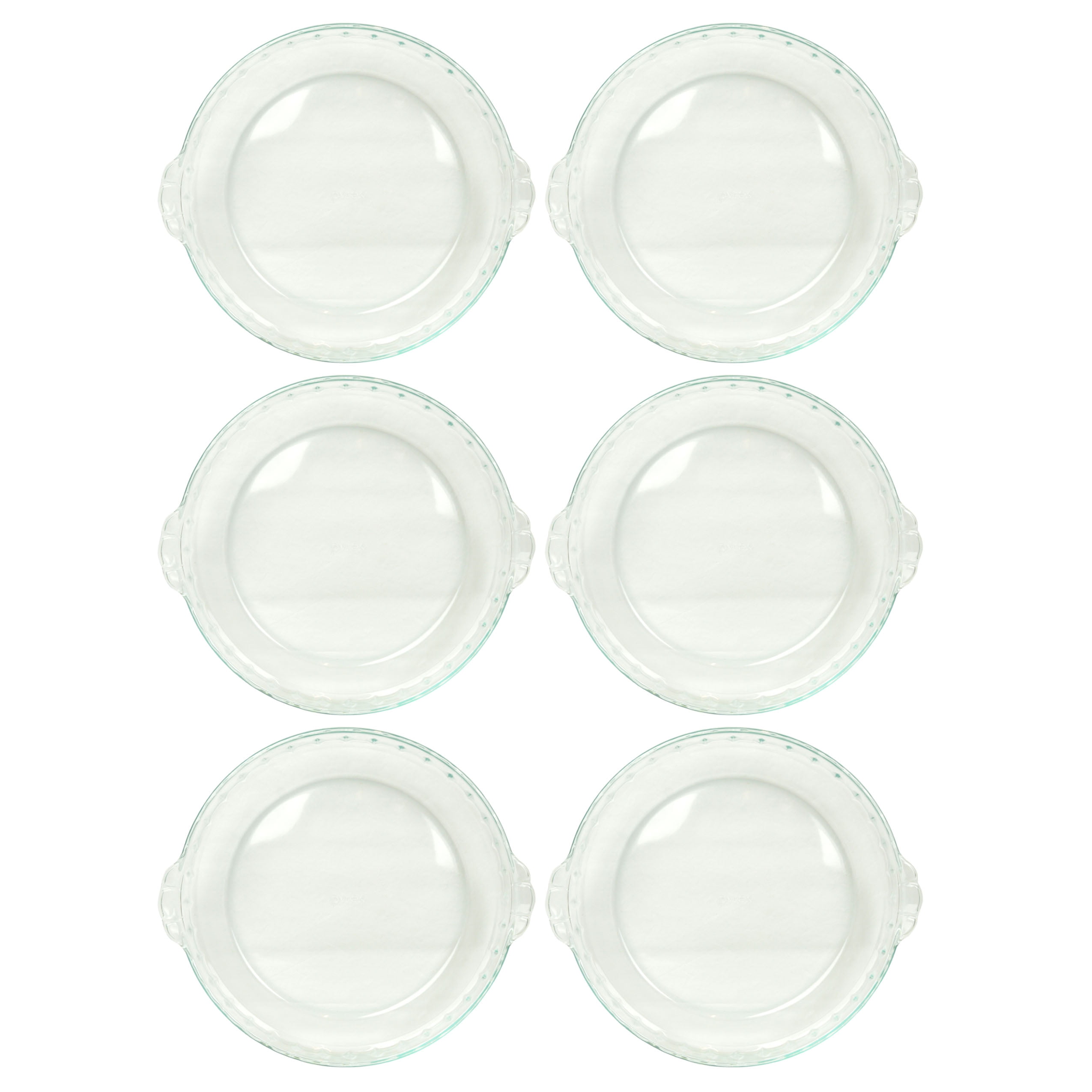 Pyrex Basics 9.5 in Round Glass Bakeware Pie Dish (6-Pack) - Walmart.com