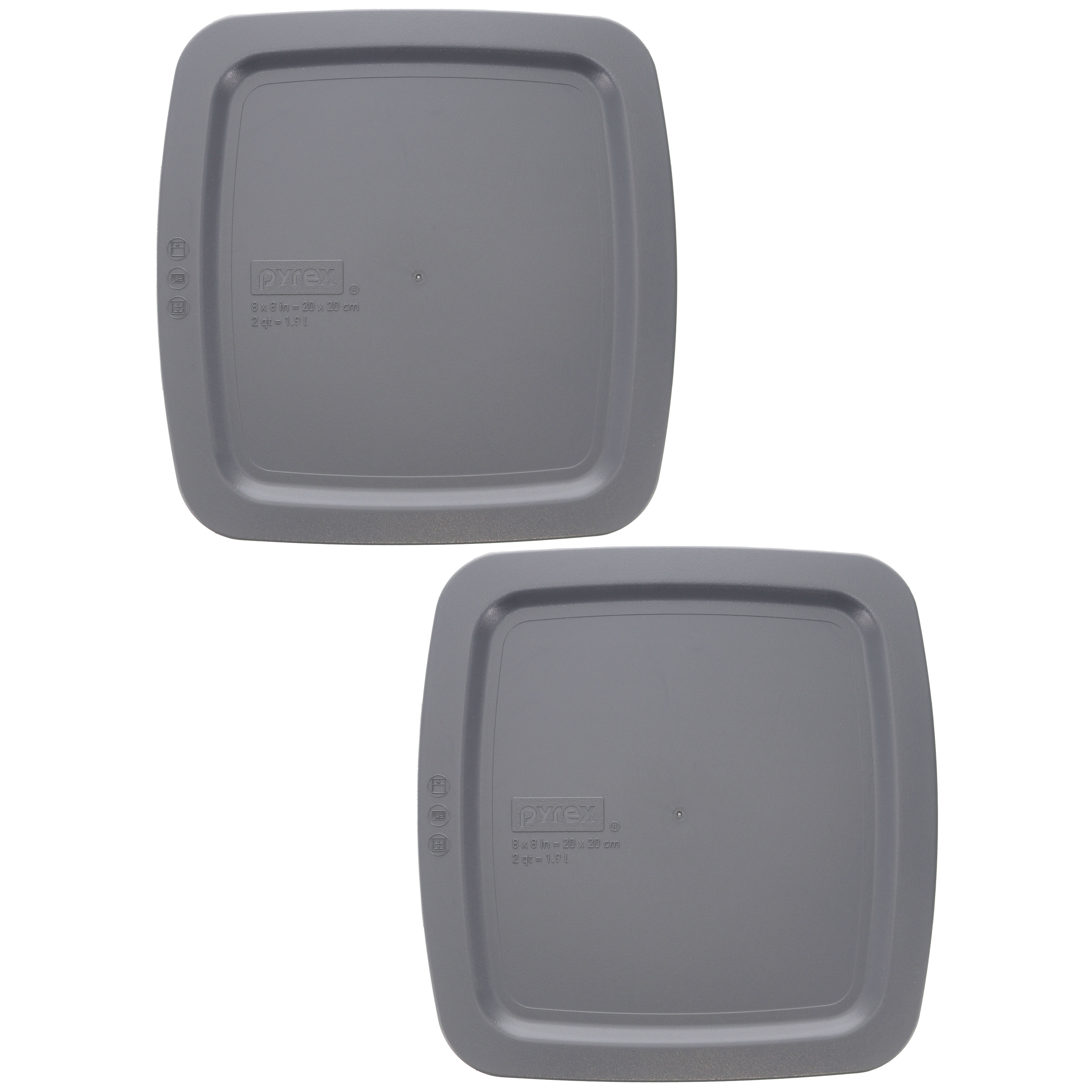 Grey Pyrex Containers Pyrex C-222-PC 2qt Charcoal Grey Easy Grab Lid Made in the USA (Will ...