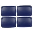 thumbnail image 1 of Pyrex C-233-PC Blue 3qt Easy Grab Food Storage Replacement Lid (4-Pack), 1 of 7