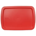 thumbnail image 1 of Pyrex C-233-PC Red Plastic Rectangle Replacement Storage Lid Cover, 1 of 2
