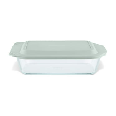 Pyrex® Deep 7 x 11" Rectangle Glass Baking Dish with Sage Green Lid