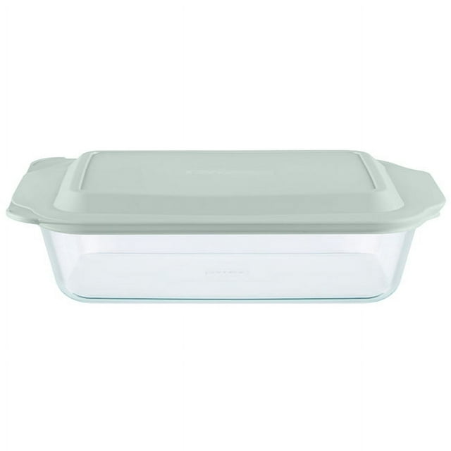 Pyrex Deep Glass Baking Dish with Lid, 7 x 11"