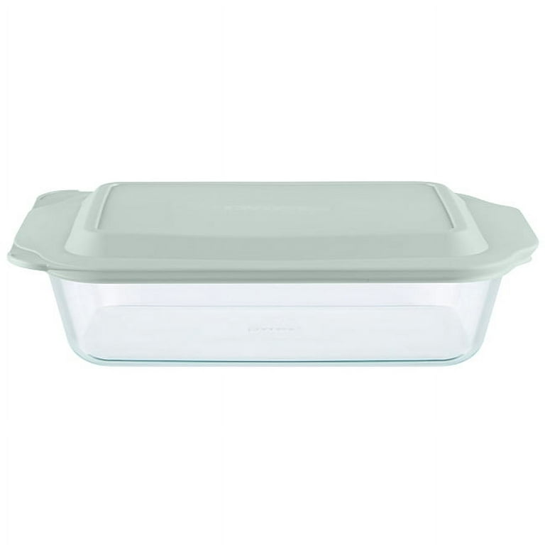 Pyrex Deep Glass Baking Dish with Lid, 7 x 11 