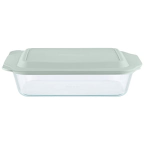 Pyrex Deep Glass Baking Dish with Lid, 7 x 11"