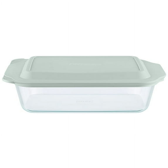 Pyrex Deep Glass Baking Dish with Lid, 7 x 11"