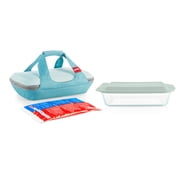 Pyrex Deep Portable 4-piece Glass Baking Dish Set