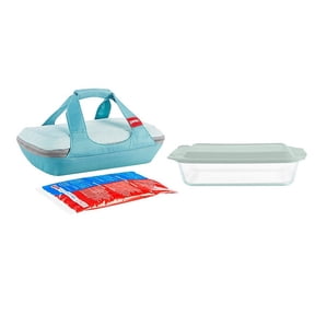 Pyrex Deep Portable 4-piece Glass Baking Dish Set