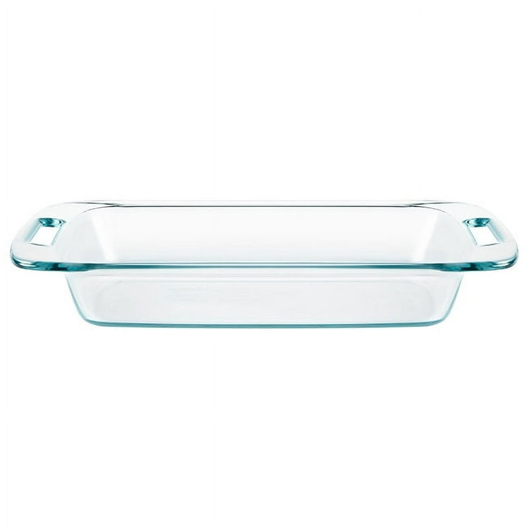 Pyrex Easy Grab 2-Qt Glass Casserole Dish with Lid, Tempered Glass