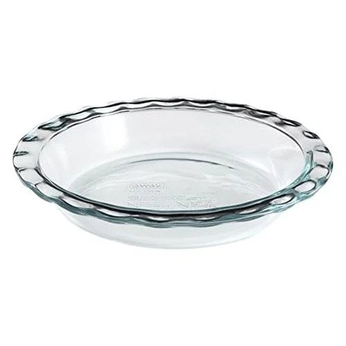 Pyrex Easy Grab 9.5 Glass Pie Plate" Pack of 2