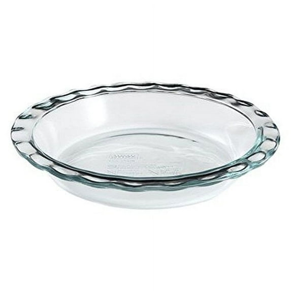 Glass Pie Plate 9.5", Pyrex®, Easy Grab, 1 Piece