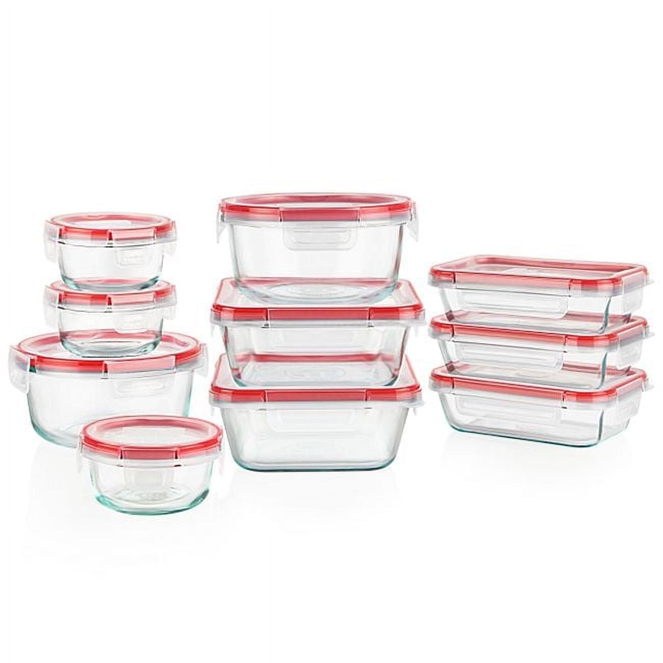 Pyrex Freshlock 20-piece Glass Storage Set - Walmart.com