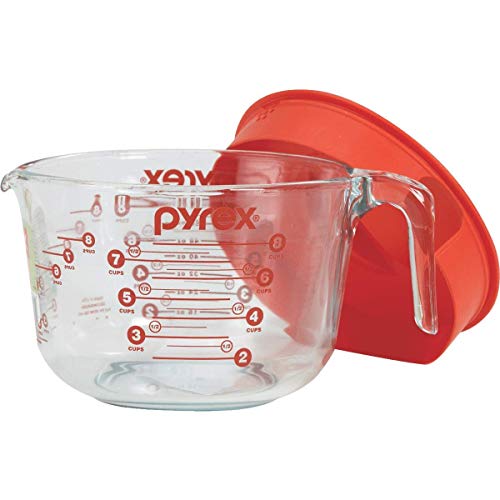 Pyrex Glass Measuring Cup Set (8Cup, Microwave and Oven Safe