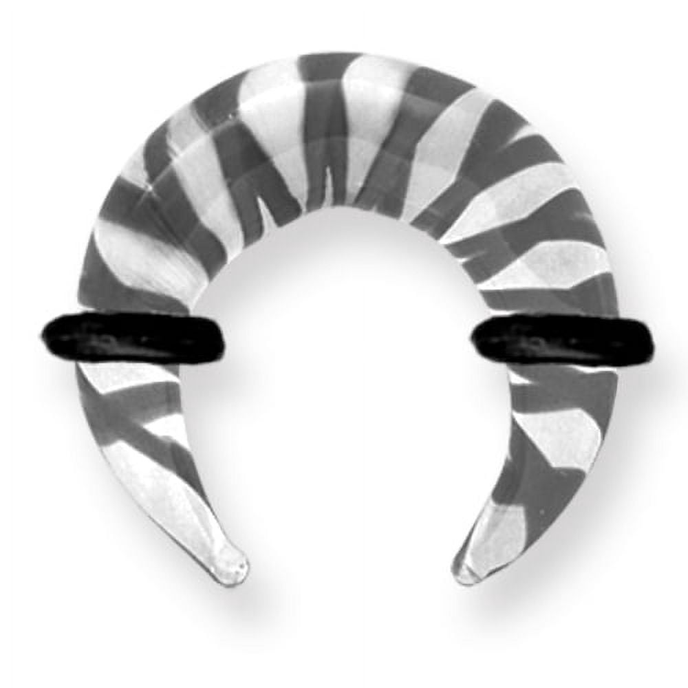Pyrex Glass Pinchers Ribbon Colors 2G (6.5mm) 1/2 (13mm) Dia w 2 black