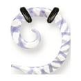 thumbnail image 1 of Pyrex Glass Spirals Ribbon Colors 10G (2.6mm) 1/2 (13mm) Dia w 2 black Non Metal, 1 of 2