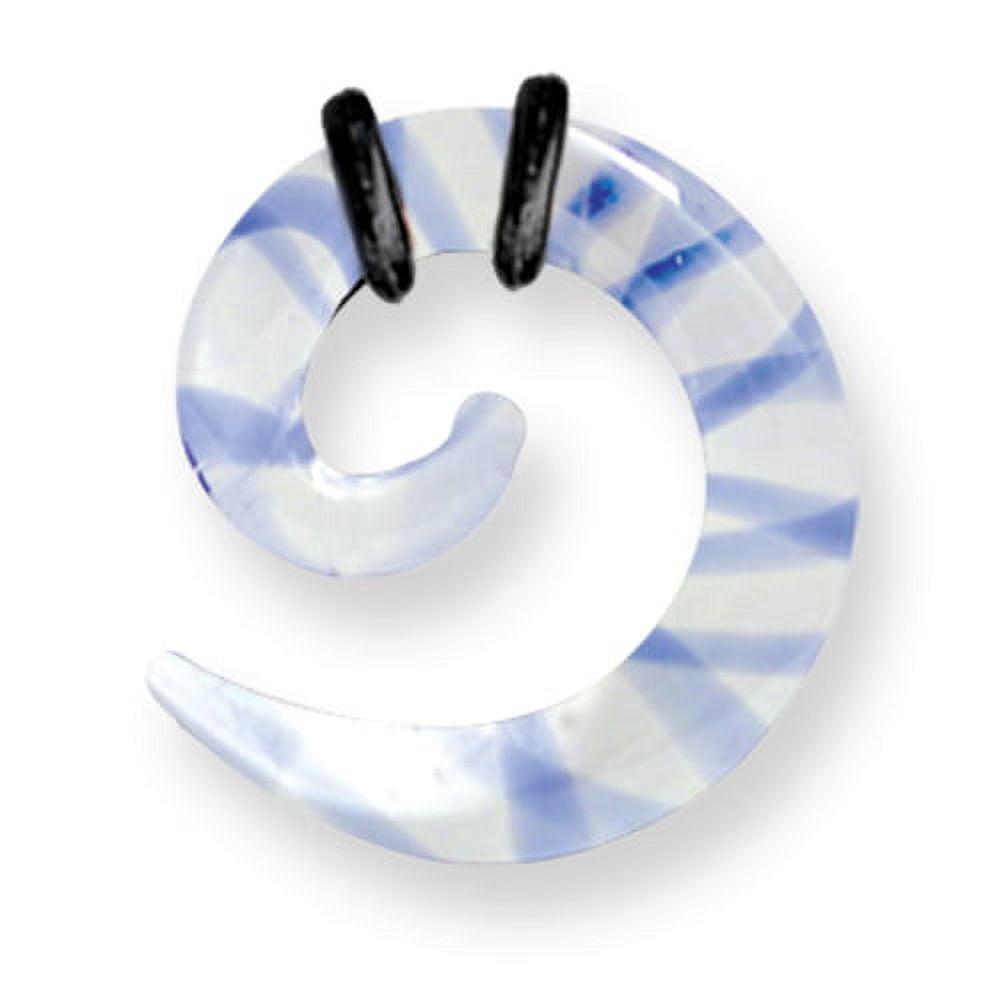 Pyrex Glass Spirals Ribbon Colors 8G (3.2mm) 1/2 (13mm) Dia w 2 black o