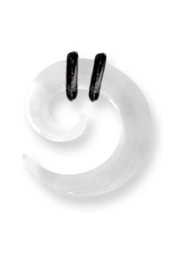 Pyrex Glass Spirals Solid Colors 4G (5.2mm) 1/2 (13mm) Dia w 2 black o-