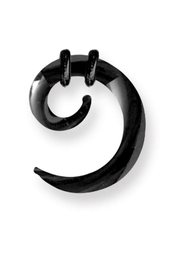 Pyrex Glass Spirals Solid Colors 8G (3.2mm) 1/2 (13mm) Dia w 2 black o-