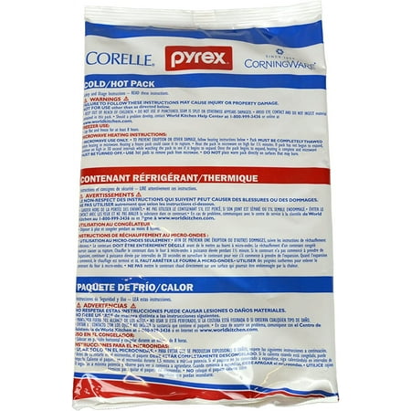 Pyrex Portable Hot & Cold Pack Combo - Large. (2) Pack