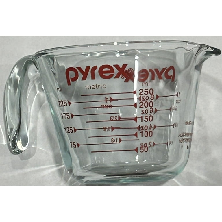Pyrex Prepware 1-Cup Measuring Cup Clear with Red Measurements (Pack of 36)