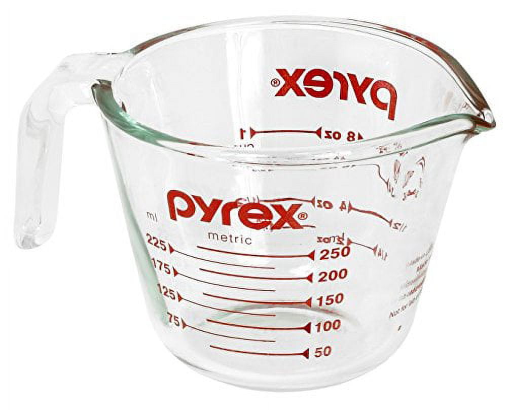 Vintage Red Pyrex 1 Cup Measuring Cup / Pyrex 508 1 Cup 8oz 250ml