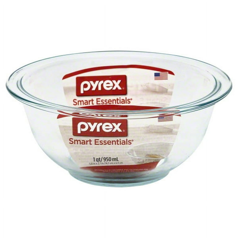 Pyrex Prepware, 2-1/2-Quart Rimmed Mixing Bowl, Clear - 1 each