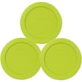 thumbnail image 1 of Pyrex Replacement Lid 7200-PC Edamame Green Plastic Cover for Pyrex 7200 2-Cup Bowl (Sold Separately) (3-Pack), 1 of 2