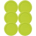 Pyrex 7202-PC 1-Cup Green Food Storage Replacement Lid (2-Pack) - Made in USA