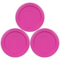 thumbnail image 1 of Pyrex Replacement Lid 7200-PC Pink Round Plastic Cover (3-Pack) for Pyrex 7200 2-Cup Bowl (Sold Separately), 1 of 2